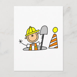 Postal Trabajador de la Construcción en Alcantarilla