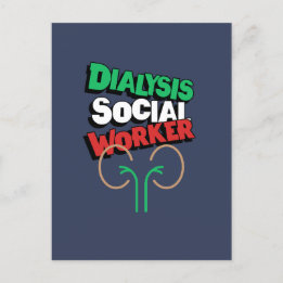 Postal Trabajador social de diálisis