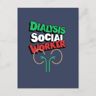 Postal Trabajador social de diálisis