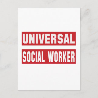 Postal Trabajador Social Universal.