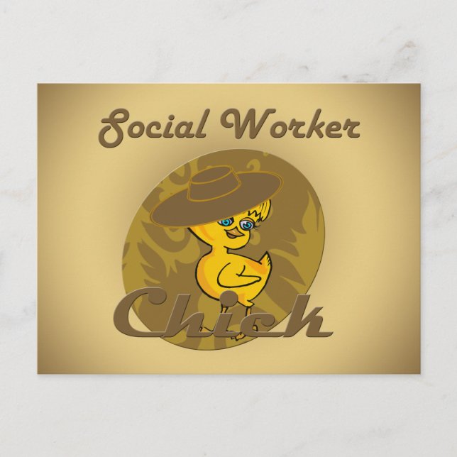 Postal Trabajadora Social Chick #6 (Anverso)