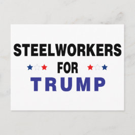 Postal Trabajadores de acero para Trump