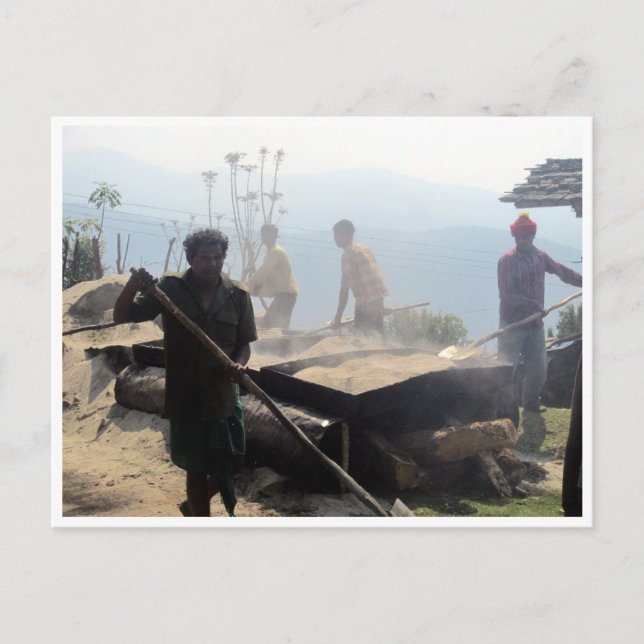 Postal trabajadores de bhután (Anverso)