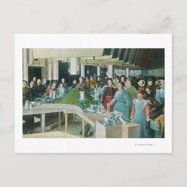 Postal Trabajadores empacando las lluvias sembradas (Anverso)