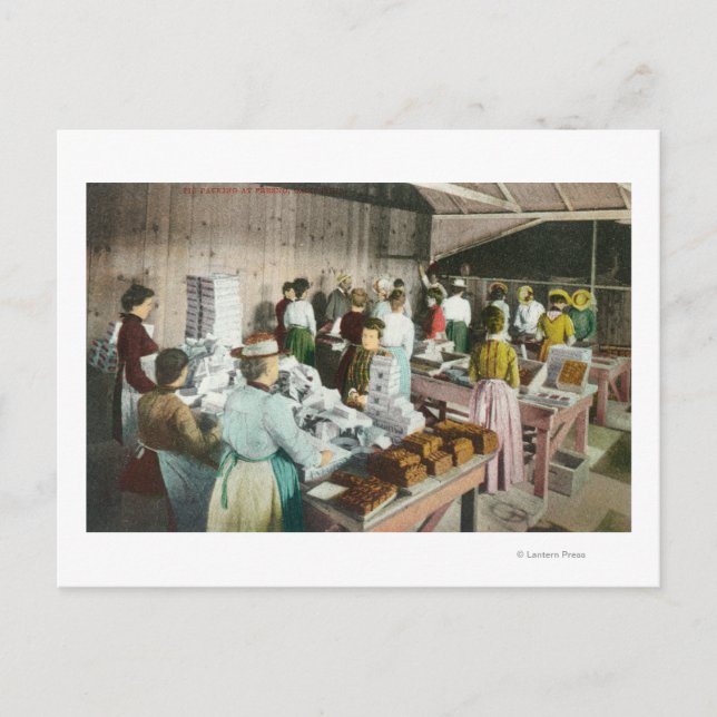 Postal Trabajadores que empaquetan productosFresno, CA (Anverso)