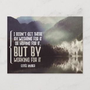 Postal Trabajando para ello