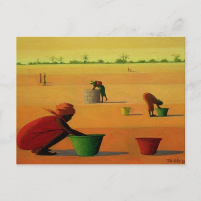 Postal Trabajo de la mujer en 2001 (Anverso)