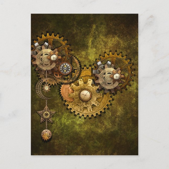 Postal Trabajo de reloj (Anverso)