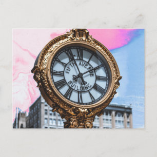 Postal trabajo de reloj