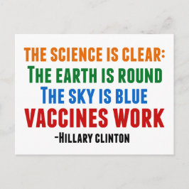 Postal Trabajo de vacunas