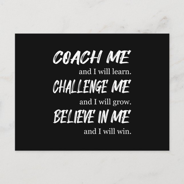 Postal Trabajo en equipo Espíritu trabajo Impresionante I (Anverso)