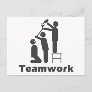 Postal Trabajo en equipo - Mercancías motivacionales