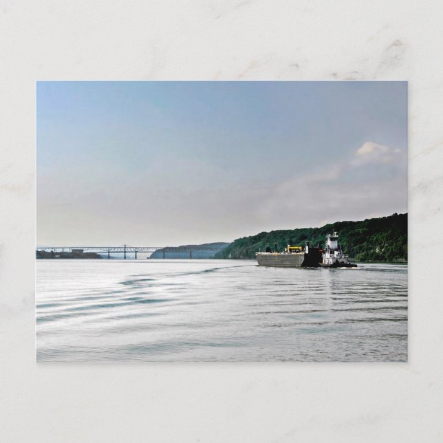 Postal Trabajo fluvial (Anverso)