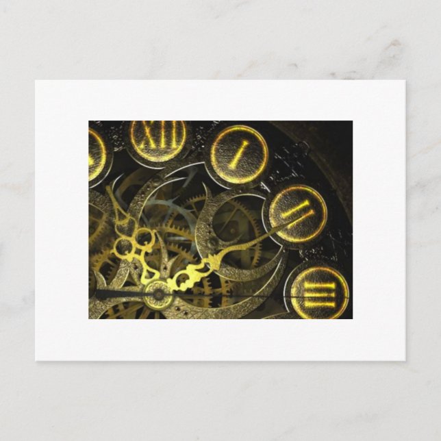 Postal Trabajos de reloj interno (Anverso)