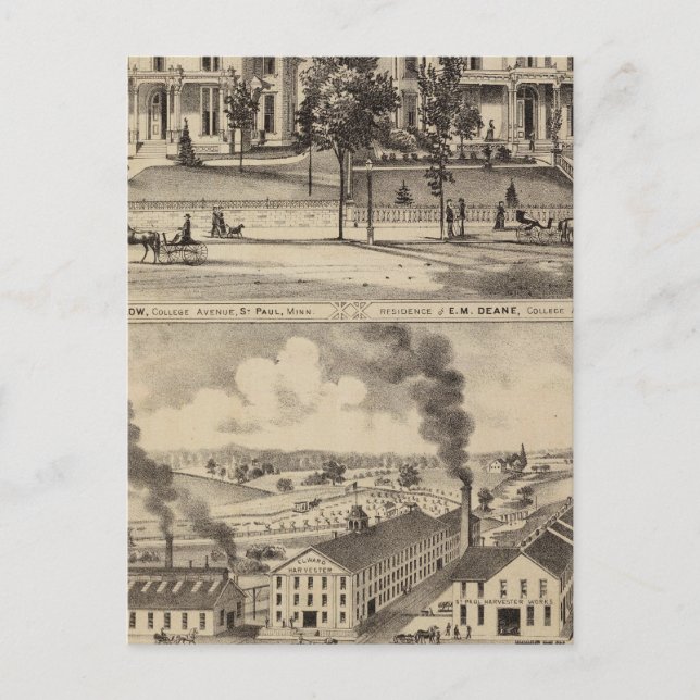Postal Trabajos de St. Paul Harvester, Minnesota (Anverso)