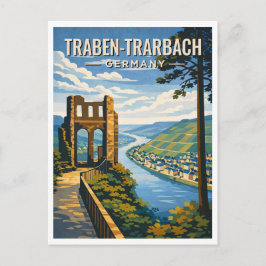 Postal Traben-Trarbach Germany Vintage Travel Postcard