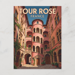 Postal Traboule de la Tour Rosa Francia