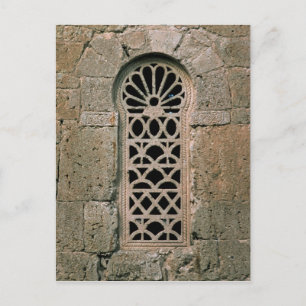 Postal Tracería de ventanas desde la basílica de San Juan