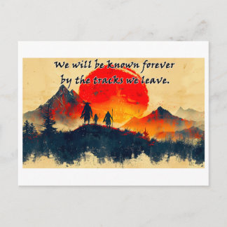 Postal Tracks We Leave Behind - Diseño 1