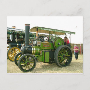 Postal tractor antiguo