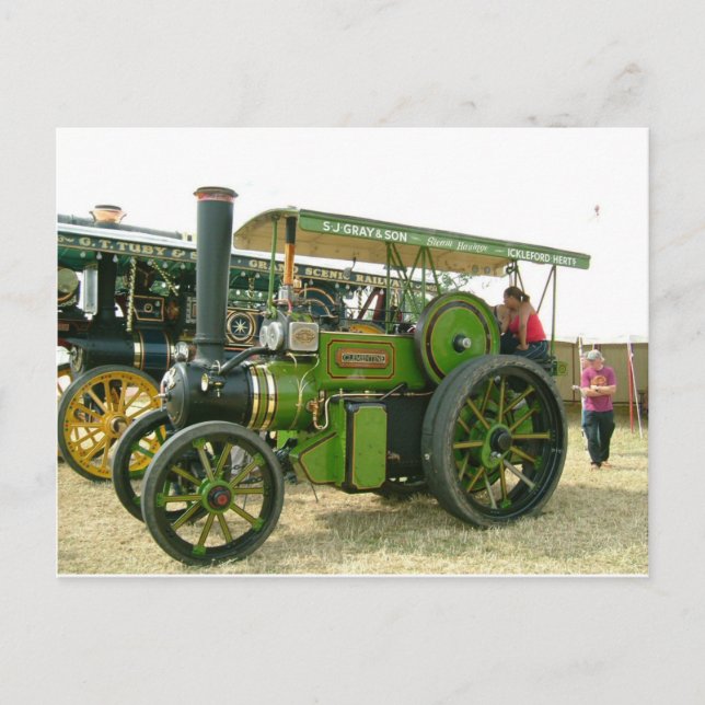 Postal tractor antiguo (Anverso)