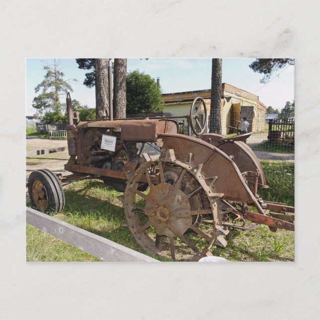 Postal Tractor antiguo ruso (Anverso)