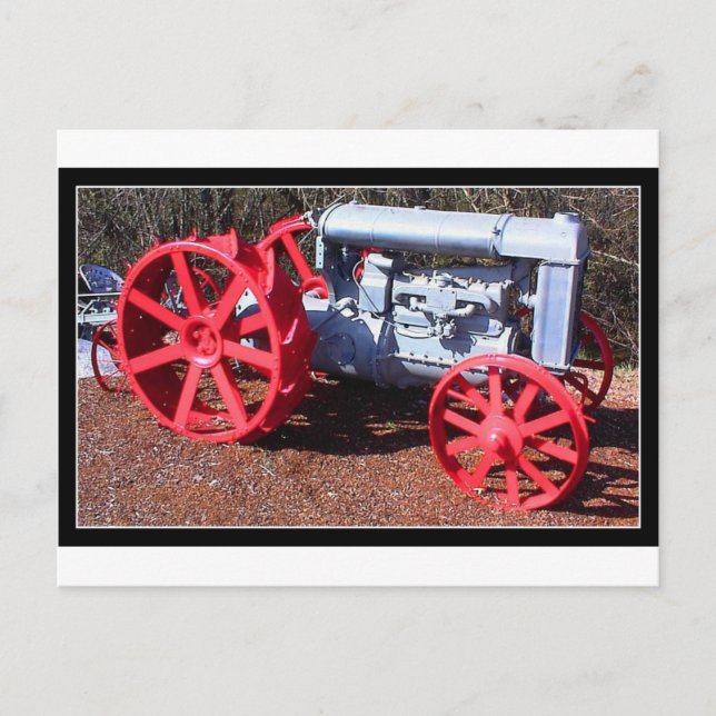 Postal Tractor de granja (Anverso)