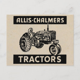 Postal Tractor de granjas de cosecha de vintage