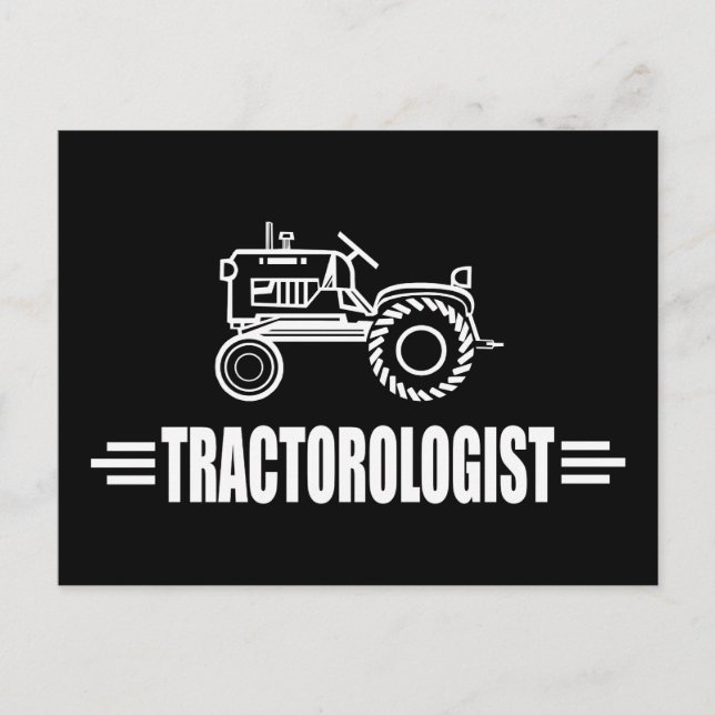 Postal Tractor divertido (Anverso)