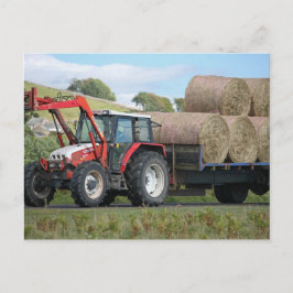 Postal Tractor Linkon de Grays Rojos