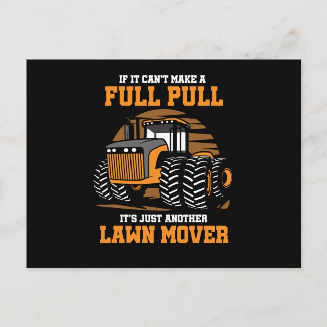 Postal Tractor Puller Agriculturist Tractor Pulling If It (Anverso)