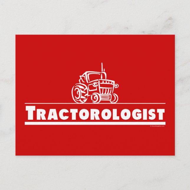 Postal Tractor Rojo, Tractorólogo (Anverso)