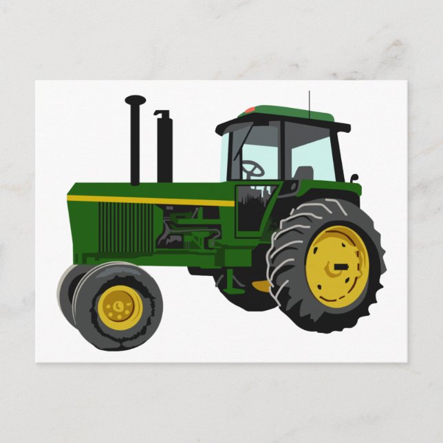 Postal Tractor verde (Anverso)