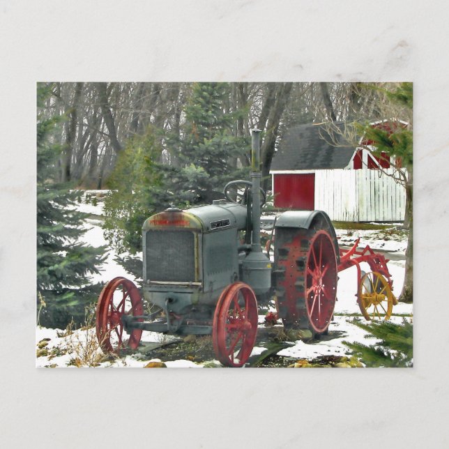 Postal Tractor Vintage (Anverso)