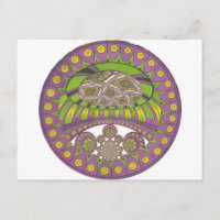 Tradicional kaleidoscopio africano púrpura y amari