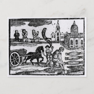 Postal Trae a tu muerto, la gran plaga de 1665