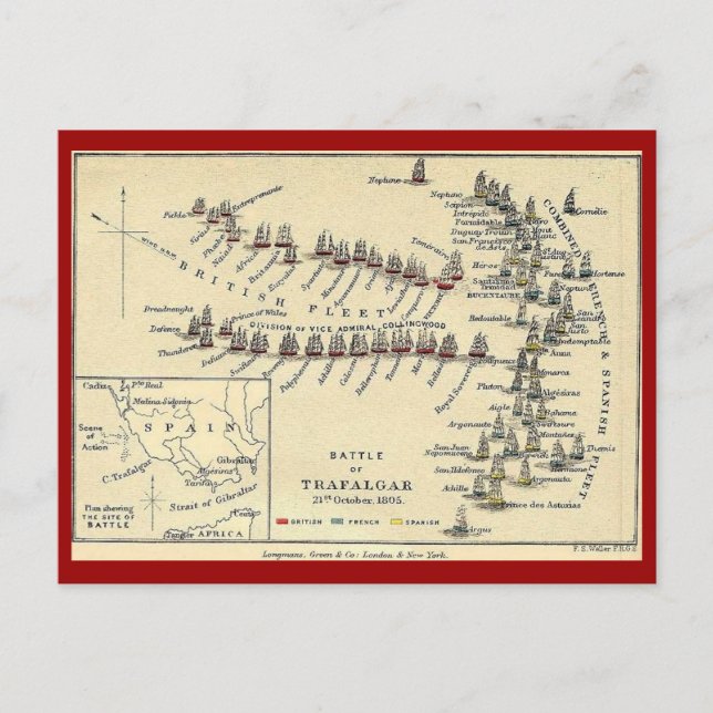 Postal Trafalgar (Anverso)