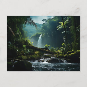 Postal Trafalgar cae fotografía tropical de selva tropica