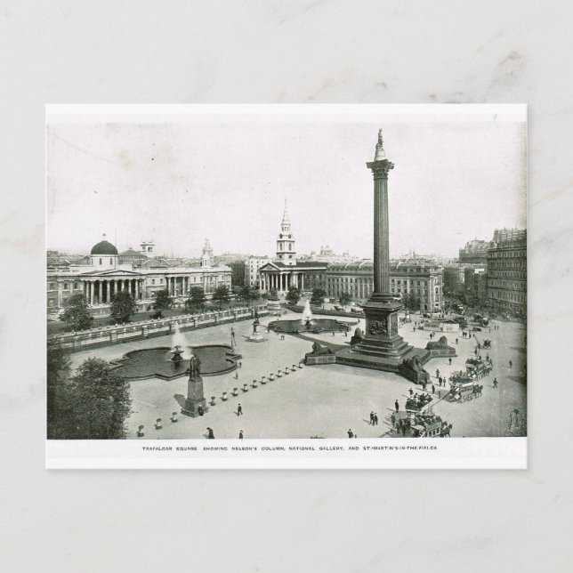 Postal Trafalgar Square 1900 (Anverso)
