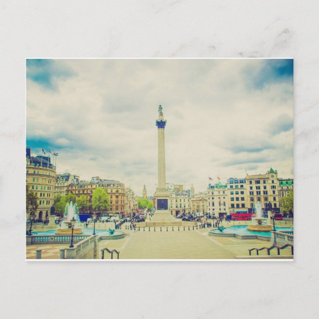 Postal Trafalgar Square en Londres (Anverso)
