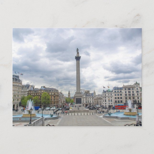 Postal Trafalgar Square en Londres (Anverso)