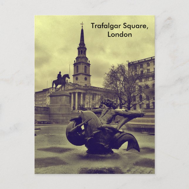 Postal Trafalgar Square, London Postcard (Anverso)