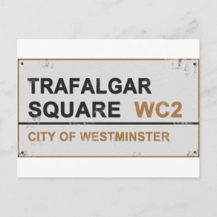 Postal Trafalgar Square London - Signo de época