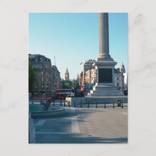 Postal Trafalgar Square, London UK Postcard (Anverso)