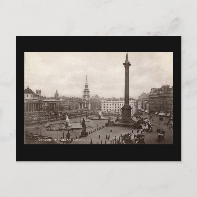 Postal Trafalgar Square, London Vintage (Anverso)