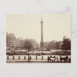 Postal Trafalgar Square, Londres (foto sepia)