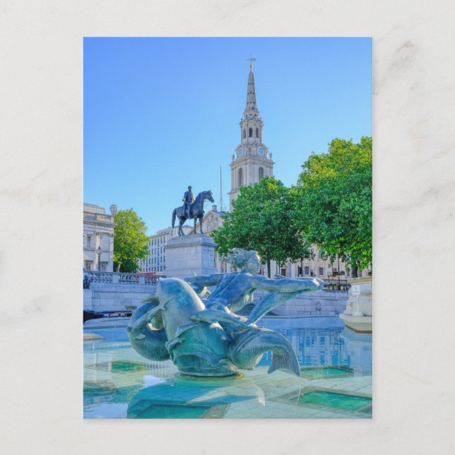 Postal Trafalgar Square, Londres Reino Unido (Anverso)