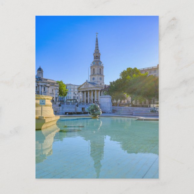Postal Trafalgar Square, Londres Reino Unido (Anverso)