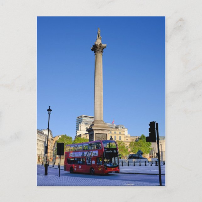 Postal Trafalgar Square, Londres Reino Unido (Anverso)