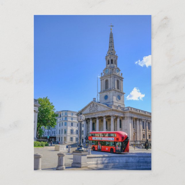 Postal Trafalgar Square, Reino Unido de Londres (Anverso)